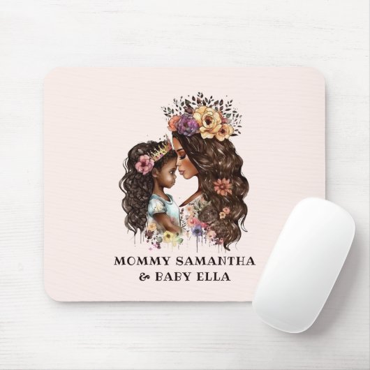 美しい黒い母と娘(4) マウスパッド (マウス)