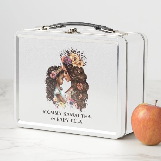 美しい黒い母と娘(4) メタルランチボックス (インサイチュ)