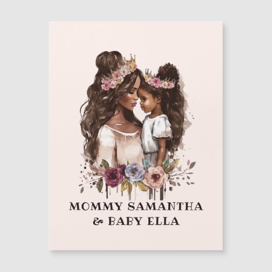 美しい黒い母と娘(5) (正面)