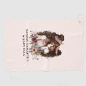 美しい黒い母と娘(5) ゴルフタオル (横)