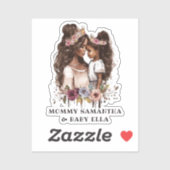 美しい黒い母と娘(5) シール (シート)