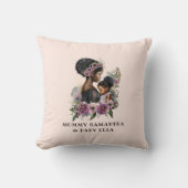 美しい黒い母と娘(6) クッション (正面)