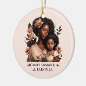 美しい黒い母と娘(9) セラミックオーナメント (左)