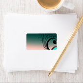 美しい黒っぽい渦巻き ラベル (インサイチュ)