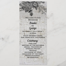 美しい黒と灰色の結婚花 プログラム