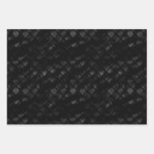 美しい黒と茶色のテクスチャパターン ラッピングペーパーシート (正面)
