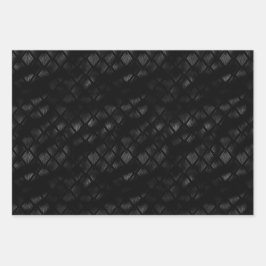 美しい黒と茶色のテクスチャパターン ラッピングペーパーシート