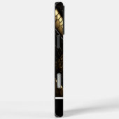 美しい黒と金のヘビの革 Case-Mate iPhoneケース (裏面 / 右)