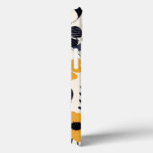 美しい黒と黄色の花アートパターン Case-Mate iPhoneケース (裏面 / 右)