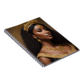 美しい黒のクイーンズウェア金ゴールドクラウン ノートブック (右側)