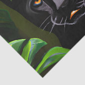 美しい黒のヒョウ 薄葉紙 (詳細)