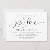 美しい黒の何ファンシーも愛、駆け落ち 招待状 (正面)