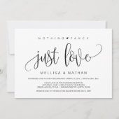 美しい黒の何ファンシーも愛、駆け落ち 招待状 (正面)