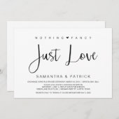 美しい黒の何ファンシーも愛、駆け落ち 招待状 (正面/裏面)