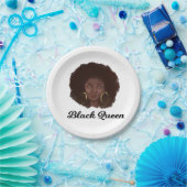 美しい黒の女王 ペーパープレート (パーティー)