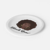 美しい黒の女王 ペーパープレート (アングル)