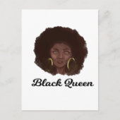 美しい黒の女王 ポストカード (正面)