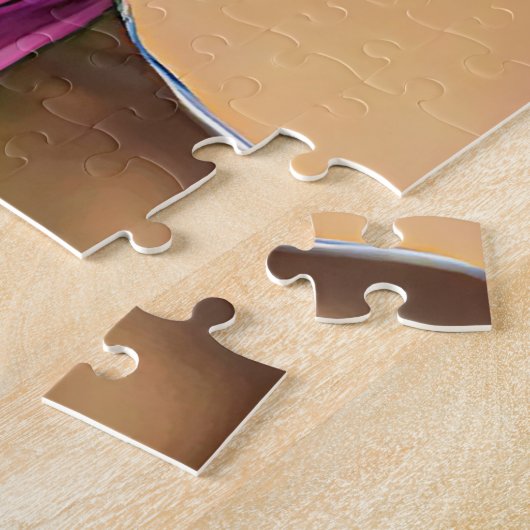 美しい黒アフリカプリンセス女性芸術 ジグソーパズル (側面)