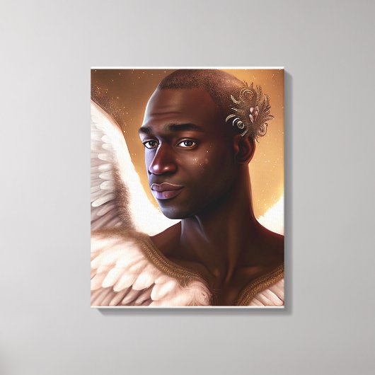 美しい黒アフリカ キャンバスプリント (正面)