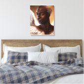 美しい黒アフリカ キャンバスプリント (インサイチュ (寝室))