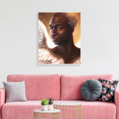 美しい黒アフリカ キャンバスプリント (インサイチュ (リビング))