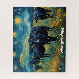 美しい黒アンガス牛 ジグソーパズル