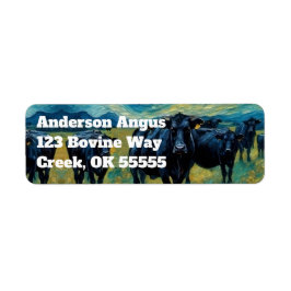 美しい黒アンガス牛 ラベル