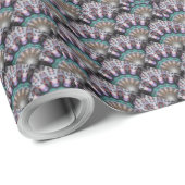 美しい黒マンダララッピング紙 ラッピングペーパー (ロールコーナー)