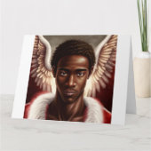 美しい黒人のアフリカの天使 カード (正面)