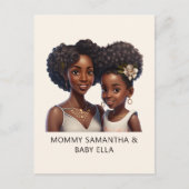 美しい黒人の母と娘（18） ポストカード (正面)