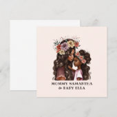 美しい黒人の母と娘（2） (正面/裏面)