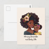 美しい黒人の母と娘（21） ポストカード (正面/裏面)