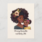 美しい黒人の母と娘（21） ポストカード (正面)