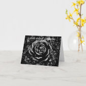 美しい黒人墓地バラゴシック悔やみや弔慰カード カード (黄色い花)