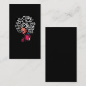 美しい黒人女性アフロヘアークイーン 名刺 (正面/裏面)