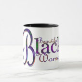 美しい黒人女性コーヒーカップ マグカップ (中央)
