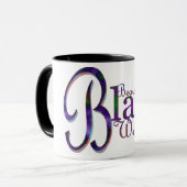 美しい黒人女性コーヒーカップ マグカップ (正面左)