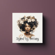 美しい黒人女性ヘアメイクアップスタイリスト