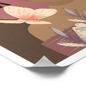 美しい黒人女性ベクトルイラストレーション ポスター (角)