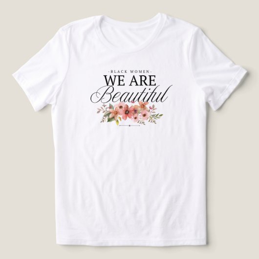 美しい黒人女性 春のTシャツ トライブレンドTシャツ (デザイン正面)