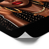 美しい黒人女性Hbcu黒人歴史月間Gir ポスター (角)