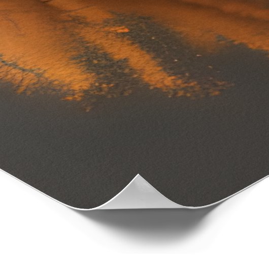 美しい黒人戦士のカラフルポスターギフト ポスター (角)