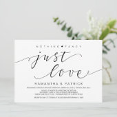 美しい黒何も特別なものはない、ただ愛を、駆け落ち結婚 招待状 (スタンド正面)