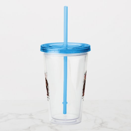 美しい黒母娘(2) アクリルタンブラー (右)