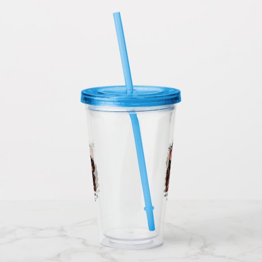 美しい黒母娘(2) アクリルタンブラー (左)