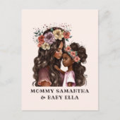 美しい黒母娘(2) ポストカード (正面)