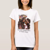 美しい黒母娘(2) Tシャツ (正面)