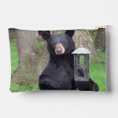 美しい黒熊 アクセサリーポーチ (裏面)