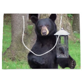 美しい黒熊 ラージペーパーバッグ (正面)