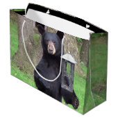 美しい黒熊 ラージペーパーバッグ (裏面アングル)